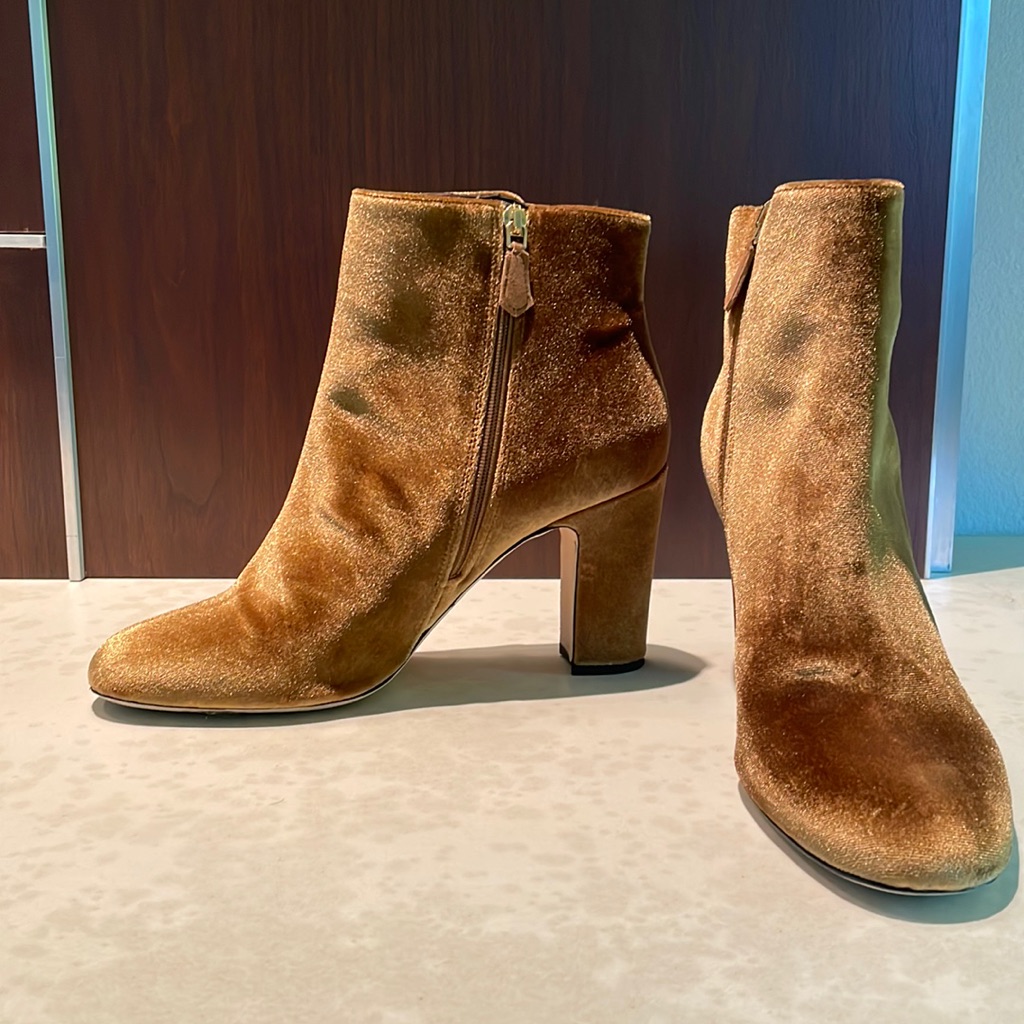 Lk Bennett Velvet Ankle Boots